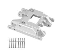LeeQinersw Piastra paramotore, Modifica del Supporto della Trasmissione, Accessorio Leggero, Parte di Ricambio in Lega di Alluminio per Auto cingolata RC 1/18, Argento