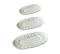 LeeQinersw Piatti in Miniatura Accessori per casa delle Bambole in 1/6 e 1/12 Decorazioni da Collezione Tavolo da Pranzo Ristorante Realistico Gioco di, Bianco