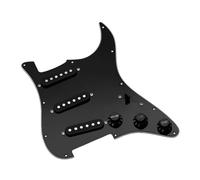 LeeQinersw Piccato borseggiatore di chitarra elettrica caricata con pickup che riparano il PVC professionale facile installazione pratica graffiata, Nero