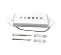 LeeQinersw Pickup a bobina singola, design vintage, modifica premium, uscita chiara e potente, suono classico per la sostituzione della chitarra elettrica, Ponte Bianco