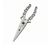 LeeQinersw Pinza da Pesca a Pinze Ami Tronchese Multiuso Utensile Terminali in Acciaio Inox con Foro per Cordino Cerniera Centrale per Gestione Prede Apertura