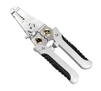 LeeQinersw Pinza Spelafili Resistente | Funzione di Crimpatura Integrata, Spellafili con Tagliacavi, Corpo in Metallo Robusto, Pinza Spelacavi, per Cablaggio, Stile B