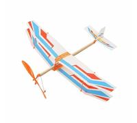 LeeQinersw Plane Aereo Planatore Modello Volante Aereo a Mano Aereo Giocattolo con Kit di Assemblaggio Semplice E Meccanismo a Elastico per Volo Stabile Adatto a, Color to 3