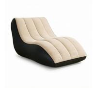 LeeQinersw Poltrona Reclinabile Gonfiabile S a Forma di Chaise Longue Lettino Divano con Schienale Regolato E Bordi Rialzati per Sostegno Adatta a Lettura Riposo, Caffè, Taglia Unica