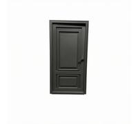 LeeQinersw Porta Miniatura Casa Realistica con Cornice Apribile in Plastica Sottile per Allestimenti di Scene Collezioni di Bambole Decorazioni, Nero, Porta Piena