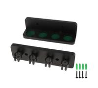 LeeQinersw Porta Stecche da Biliardo in Legno con Clip da Parete Supporto Bacchette Materiale Resistente Installazione Veloce Adatto per, Nero