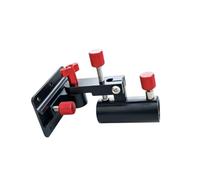 LeeQinersw Portacanna da Pesca Staffa Base Supporto Montaggio Angolo Regolabile con Tubi Cilindrici Manopole di Serraggio in Lega di Alluminio con Piastra Piana , Nero, Rosso
