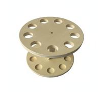 LeeQinersw Portacanne da Pesca in Legno Supporto Espositore Organizzatore Pino Massello con Base Robusta per Più Canne E Accessori, Portacanne Da Pesca Con 12 Fori, Stile Rotondo Girevole