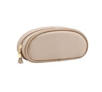 LeeQinersw Portaocchiali in PU con Due Scomparti vo Astuccio Portaocchiali con Cerniera Rigido per Viaggi Quotidiani, Cassetto Scrivania