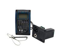 LeeQinersw Preamplificatore EQ Pickup Piezo Chitarre Classiche Fai da Te Strumento Musicale Sostituzione 6.35mm Aggiornamento Equalizzatore a 5 Bande Accordatore, Blu