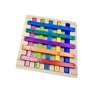 LeeQinersw Puzzle Arcobaleno in Legno, Giocattolo Stimolante per Sviluppare Il Pensiero