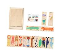LeeQinersw Puzzle in Legno per Bambini, Puzzle di Apprendimento, Regalo, Giocattoli Sensoriali, Abbinabili, Portatili