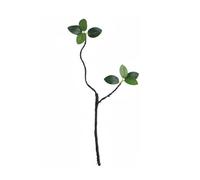 LeeQinersw Ramo Decorativo Artificiale Fogliame Ramo Fronda Stelo Materiale Plastico Resistente Aspetto Legno Invecchiato Flessibile E Modellabile Adatto per , 2-Forchette Scuro-chiaro