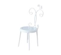 LeeQinersw Realizzazione di Una Sedia in Miniatura per La Casa delle Bambole in Scala 1/12, Bianco