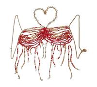 LeeQinersw Reggiseno a Catena per Il Corpo da Donna, Catena per Il Petto per Accessori fotografici per Feste a Tema