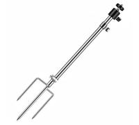 LeeQinersw Regolabile per Lampada da Pesca con ppiede in Acciaio Inox con Picchetto a Terra per Terreni Morbidi Adatto per Utilizzo Notturno in Riva al Fiume