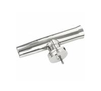 LeeQinersw Regolabile Portacanne da Barca Supporto Portacanna Staffa da Coperta in Acciaio Inox 304 con Base Stringente E Viti per Corrimano Adatto a Barca Yacht Banchina Pesca in Mare 255mm