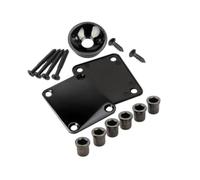 LeeQinersw Reinforcement Plate Set Accessori Chitarra Piastra Manico Boccole Corde Viti Metallo Rame Finitura Liscia Rinforzo Connessione Corpo Manico Adatto per, Nero
