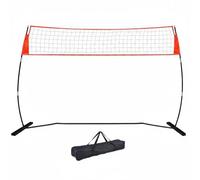 LeeQinersw Rete da Allenamento Pallavolo Rete Allenamento Rete Pratica Porta Pallone Struttura Autoportante con Base in Acciaio Altezza Adattabile Senza Corde Né