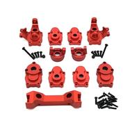 LeeQinersw Ricambi Auto RC Set Tazza Sterzo Supporto Giunti Staffa Tirante Cuscinetto Montaggio Metallo Lega Alluminio Compatibile Modelli YK4102 YK4103 YK6101, Color to 4