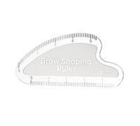LeeQinersw Righello per modellare le sopracciglia, modello di righello per mappare le sopracciglia, guida al disegno rapido per studio, 6x3 Cm