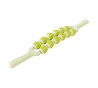 LeeQinersw Rullo massaggiante per polpacci, leggero, flessibile, per massaggio profondo dei tessuti, ideale per gambe, addome, cellulite, atleti e corridori, Verde 2ª Fila