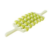 LeeQinersw Rullo massaggiante per polpacci, leggero, flessibile, per massaggio profondo dei tessuti, ideale per gambe, addome, cellulite, atleti e corridori, Verde 4 File