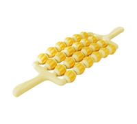LeeQinersw Rullo massaggiante per polpacci, leggero, flessibile, per massaggio profondo dei tessuti, ideale per gambe, addome, cellulite, atleti e corridori, Giallo 4 File