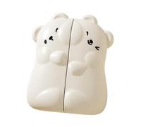 LeeQinersw Scaldamani Elettrico Portatile Ricaricabile Tre Livelli di Riscaldamento Materiale PP Durevole Design Staccabile Adatto per Pendolari Viaggiatori, Bianco