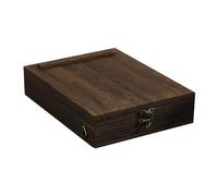 LeeQinersw Scatola di Legno per Scrittori, Borsa a Tracolla, Portaoggetti per, Valigetta con Tracolla, Cavalletto Fatto a Mano, Cassetta Degli Attrezzi P