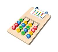 LeeQinersw Scivola puzzle giocattoli in legno forma del colore puzzle logiche abbinate per età 3 4 5 6 7 bambini