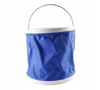 LeeQinersw Secchio Pieghevole Secchio Portatile Secchio da Campeggio Secchio da Acqua in Oxford 600D Impermeabile Base PP Forte Manico Metallico Richiudibile, 9L