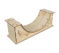 LeeQinersw Set di Rampe per Skateboard da Dito, in Legno, Portatili, ad Alte Prestazioni, Regalo, Kit per Skate Park, Giocattolo per Bambini, Adulti e Ragazze, U Shape Slope