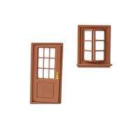 LeeQinersw Set e Finestra in Miniatura in Plastica PLA Realistico Resistente per Appassionati di Miniature,