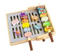LeeQinersw Set per Barbecue per Bambini, Divertente e educativo, Ideale per allenare la Punta delle Dita e Creare un'atmosfera Magica. Accessori per Barbecue