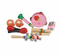 LeeQinersw Set Percussioni Bambini Strumenti Didattici Giocattolo Musicale Kit Materiale Legno Plastica Metallo Funzione Educativa Esplorazione Adatto a Scuola