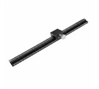 LeeQinersw Slitta Lineare a Mano con Guida a Coda di Rondine in Alluminio Anodizzato Nero con Zigrinata per Regolazione Fine E, style to 4