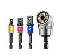 LeeQinersw Socket Wrench Assembly Set Adattatore Chiave a Bussola Prolunga Snodo in Acciaio per Connettere Trapano E Bussole con Adattatore Angolare Compatto per