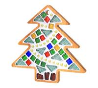 LeeQinersw Sottobicchiere in Mosaico, Decorazione Artigianale per Vassoio per Bevande, Natale, Piastrelle in Mosaico Fai Da Te per Artigianato, Ornamenti, Regali, Albero