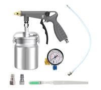 LeeQinersw Spruzzatore ad compressa per auto, spruzzatore per sottosmalto, vernice per riparazione auto con manometro, per vernice fai da te per recinzioni