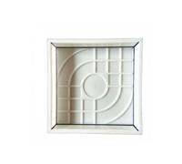 LeeQinersw Stampi Pavimentazione Cemento Set Piastrella Forma Calcestruzzo Stampo Passerella Matrice Pavé Materiale Polipropilene Rinforzato Riutilizzabile, Bianco, 30x30x5 Cm