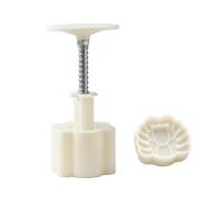 LeeQinersw Stampi per Mooncake Stampo Biscotti Torta Stampino Pressa a Piston Stampo Dolci con Piastra Rimovibile Facile da Cambiare E Rilascio Pulito Adatto per