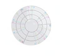 LeeQinersw Stampo Divisorio per Ceramica in Acrilico con Linee Incise Chiare E Numeri al Bordo per Marcare Sezioni Uguali su Argilla per Rifinitura E Modellazione di per Artisti