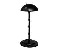 LeeQinersw Stand Hat Display anti -slip Accessori robusti Accessori decorativi a forma di parrucca portatile per parrucca portatile per il salone di bellezza, Nero
