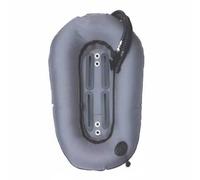 LeeQinersw Subacquea in Nylon Compensatore di Galleggiamento Sacca Donut con Slot Quadrati 4 Pollici Montaggio Posteriore Accessori Inclusi Resistente a Tagli E, Grigio
