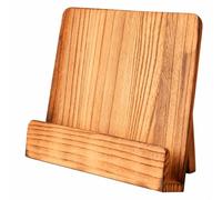 LeeQinersw Supporto per Menù in Legno Massello con Struttura a Due Livelli E Base Antiscivolo per Esposizione in E Ristorazione Adatto per Organizzare di Ricette