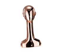 LeeQinersw Supporto per parrucca a forma di testa di manichino, portacappelli portatile, modello di moda, porta cappelli per decorazioni per la casa, espositore, Oro Rosa Dritto