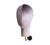 LeeQinersw Supporto per parrucca con testa di manichino da parete, multiuso, leggero, alla moda, robusto, per negozi al dettaglio e per la casa, Grigio
