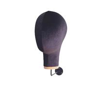 LeeQinersw Supporto per parrucca con testa di manichino da parete, multiuso, leggero, alla moda, robusto, per negozi al dettaglio e per la casa, Nero