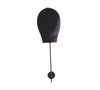 LeeQinersw Supporto per testa di parrucca, espositore per cappelli, supporto per testa di manichino, per parrucche per cappelli, Nero